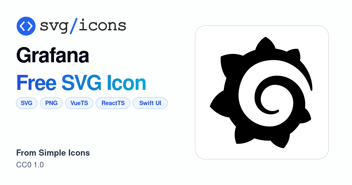 Grafana SVG Icon - Free Grafana PNG & SVG Download