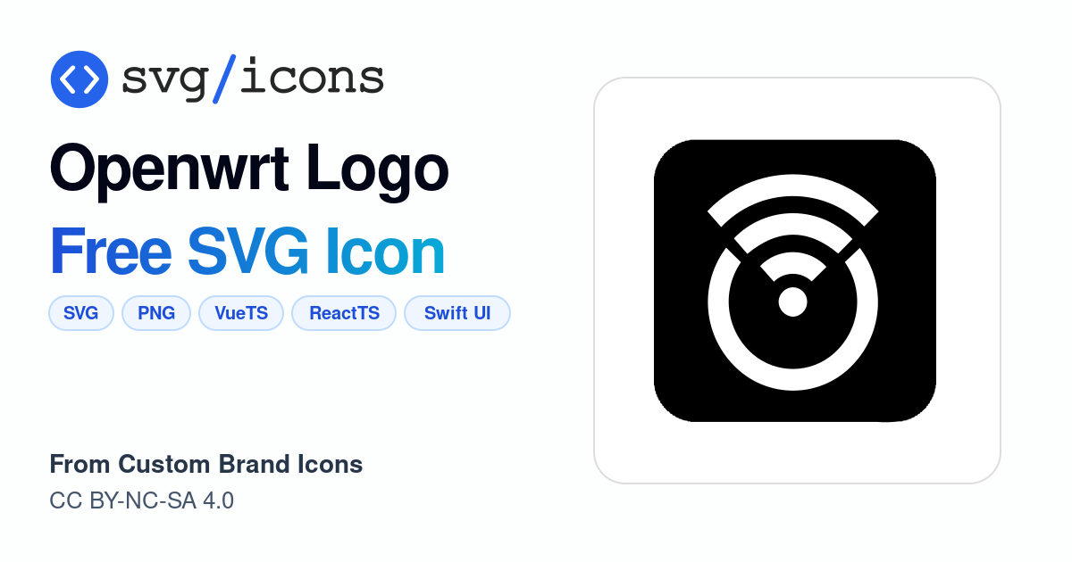 Openwrt-logo SVG Icon - Free Openwrt-logo PNG & SVG Download