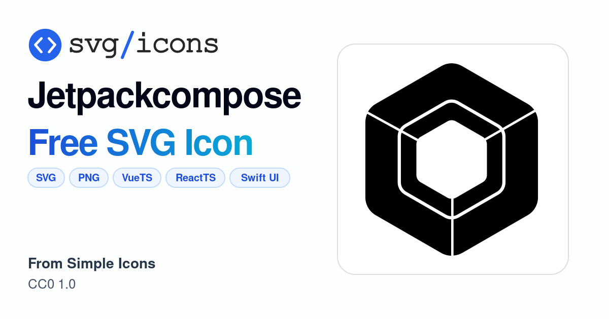 Jetpackcompose SVG Icon - Free Jetpackcompose PNG & SVG Download