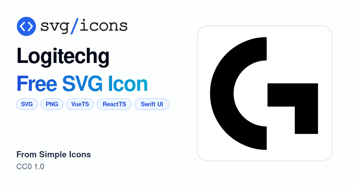 Logitechg SVG Icon - Free Logitechg PNG & SVG Download