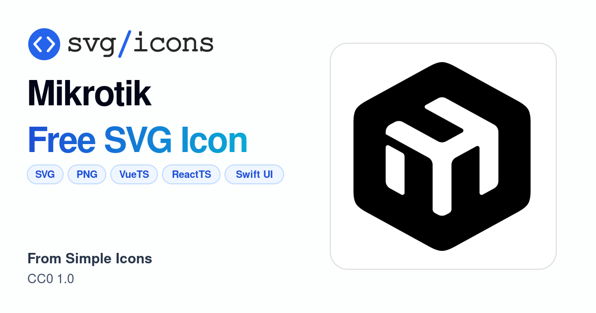 Mikrotik SVG Icon - Free Mikrotik PNG & SVG Download