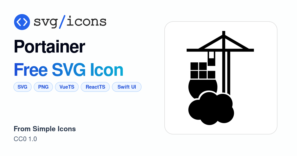 Portainer SVG Icon - Free Portainer PNG & SVG Download