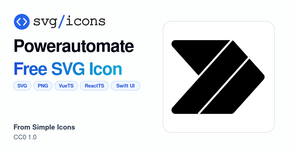 Powerautomate SVG Icon - Free Powerautomate PNG & SVG Download