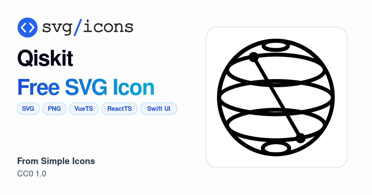 Qiskit SVG Icon - Free Qiskit PNG & SVG Download