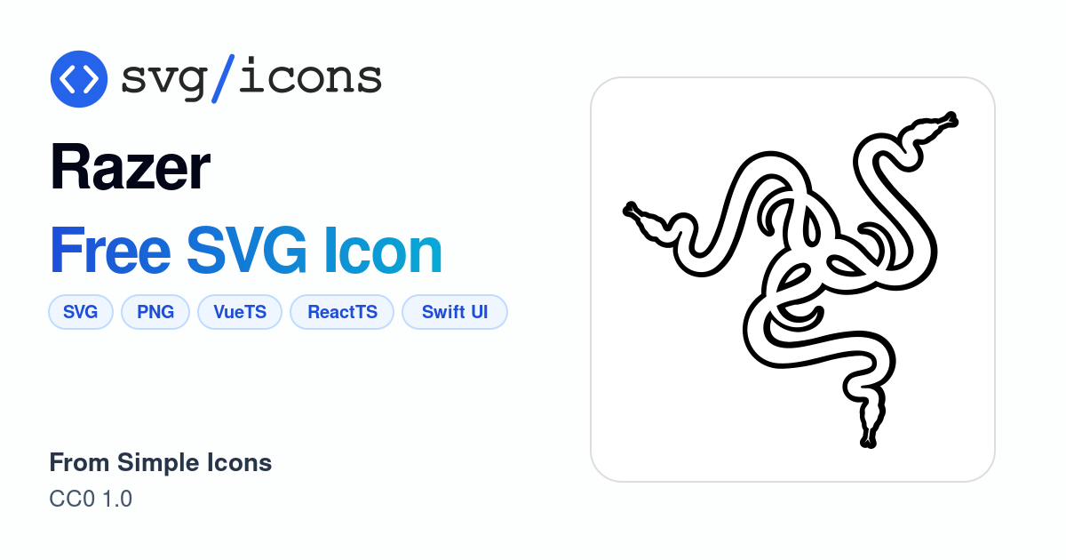 Razer SVG Icon - Free Razer PNG & SVG Download