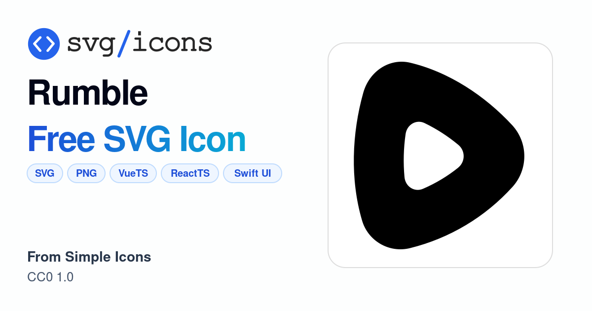 Rumble SVG Icon - Free Rumble PNG & SVG Download