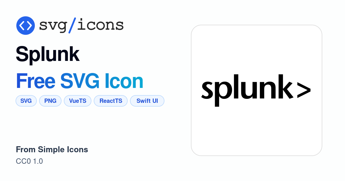 Splunk SVG Icon - Free Splunk PNG & SVG Download