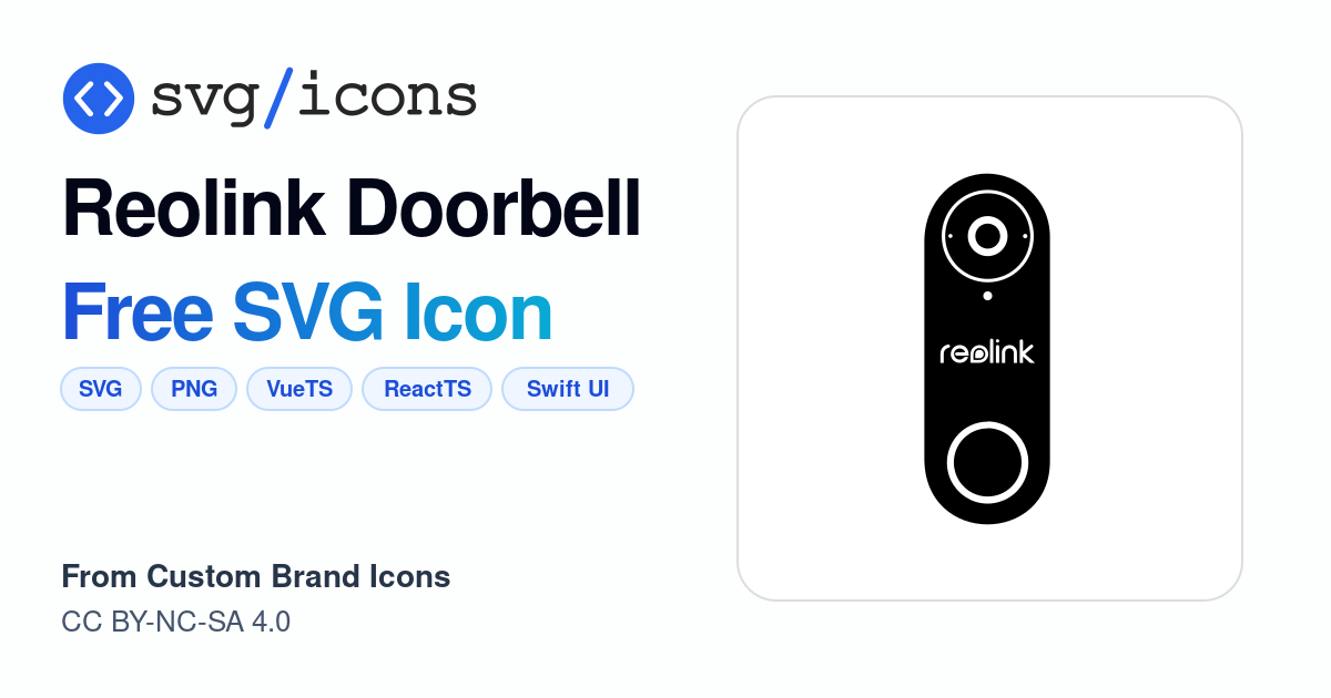 Reolink-doorbell SVG Icon - Free Reolink-doorbell PNG & SVG Download