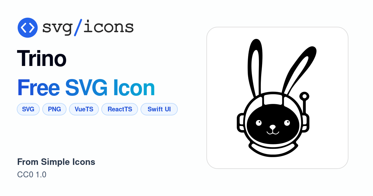 Trino SVG Icon - Free Trino PNG & SVG Download