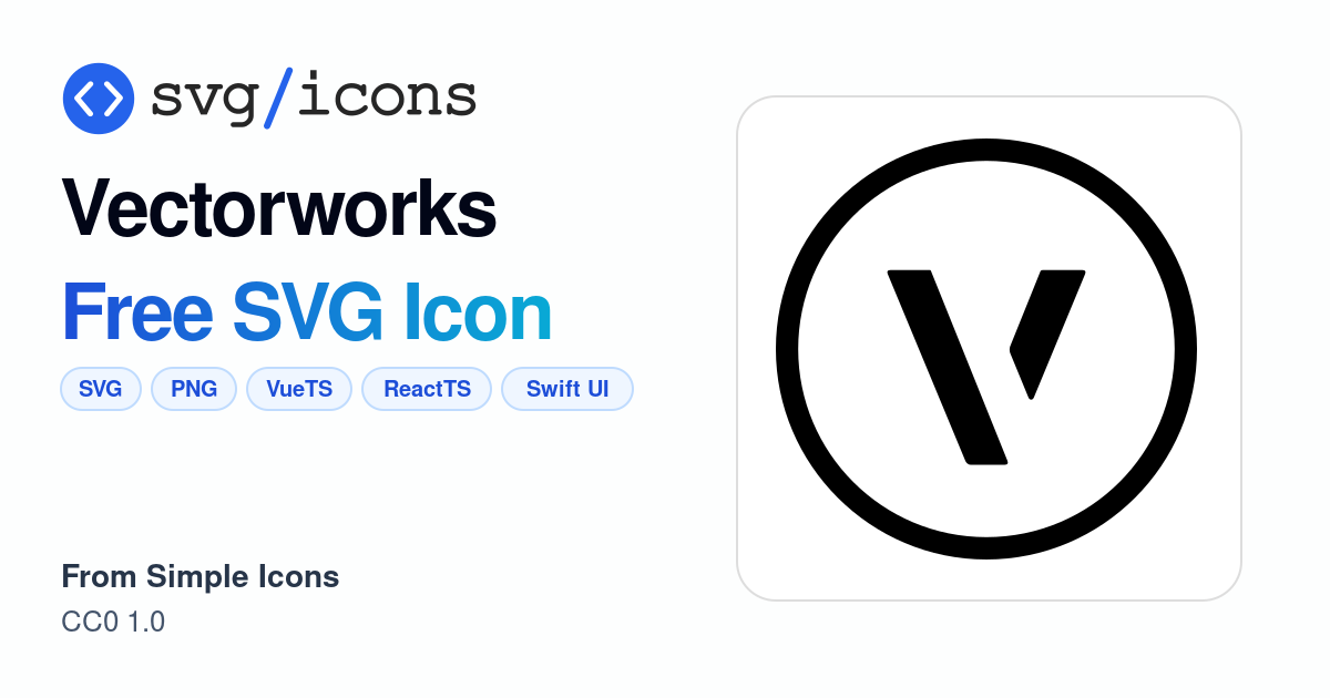 Vectorworks SVG Icon - Free Vectorworks PNG & SVG Download
