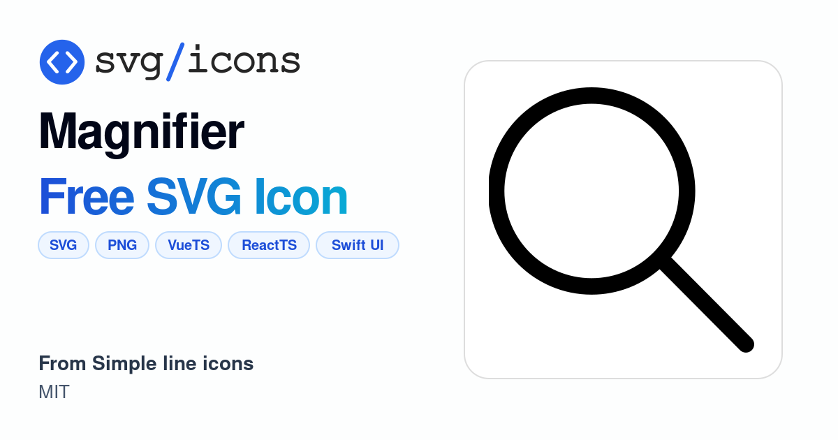 Magnifier SVG Icon - Free Magnifier PNG & SVG Download