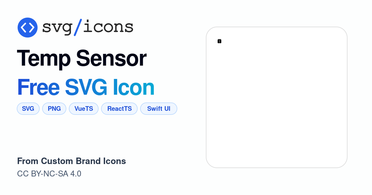 Temp-sensor SVG Icon - Free Temp-sensor PNG & SVG Download