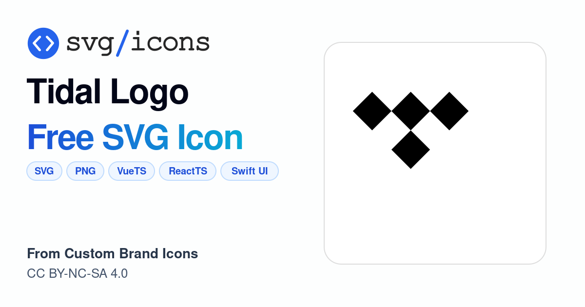 Tidal-logo SVG Icon - Free Tidal-logo PNG & SVG Download