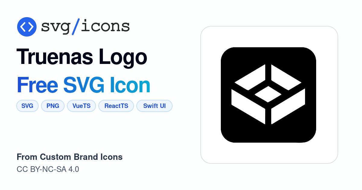 Truenas-logo SVG Icon - Free Truenas-logo PNG & SVG Download