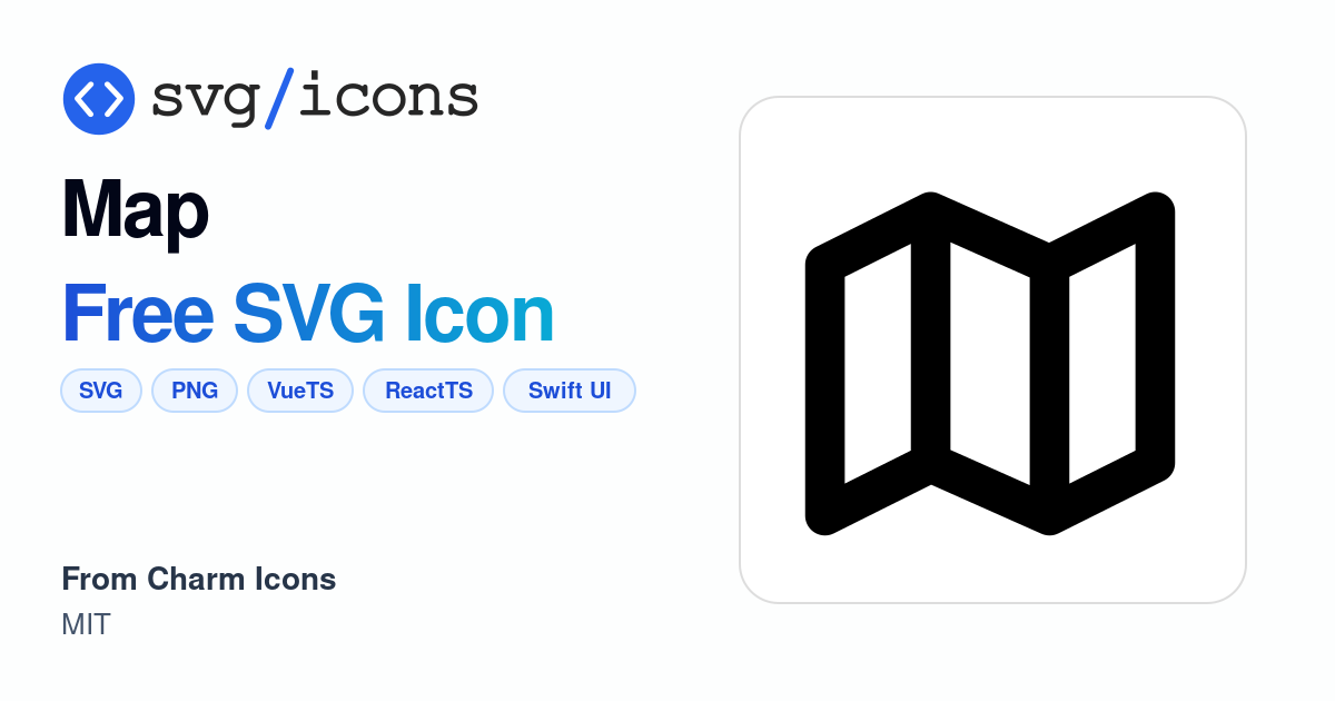 Map SVG Icon - Free Map PNG & SVG Download