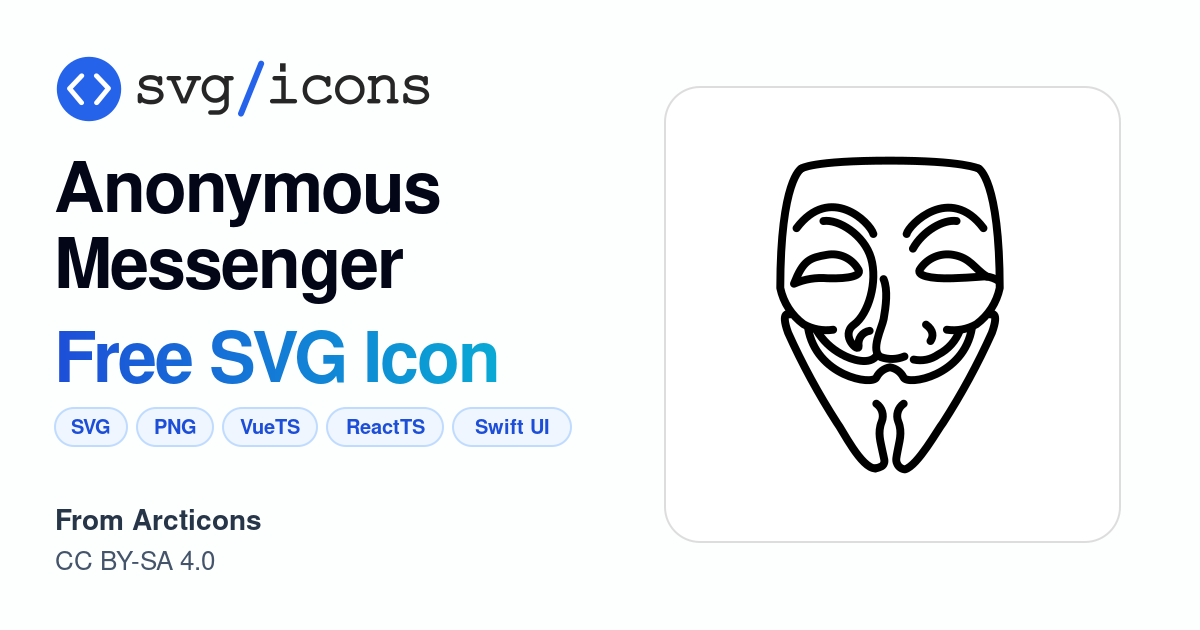 Anonymous-messenger SVG Icon - Free Anonymous-messenger PNG & SVG Download