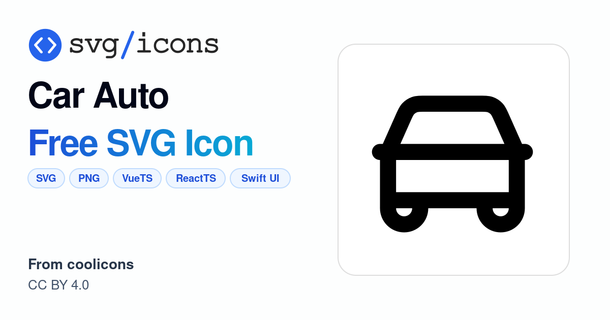 Car-auto SVG Icon - Free Car-auto PNG & SVG Download