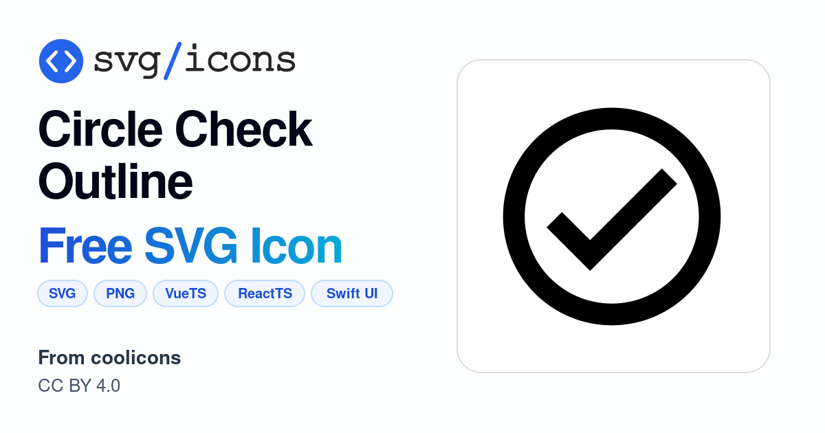 Circle-check-outline SVG Icon - Free Circle-check-outline PNG & SVG ...