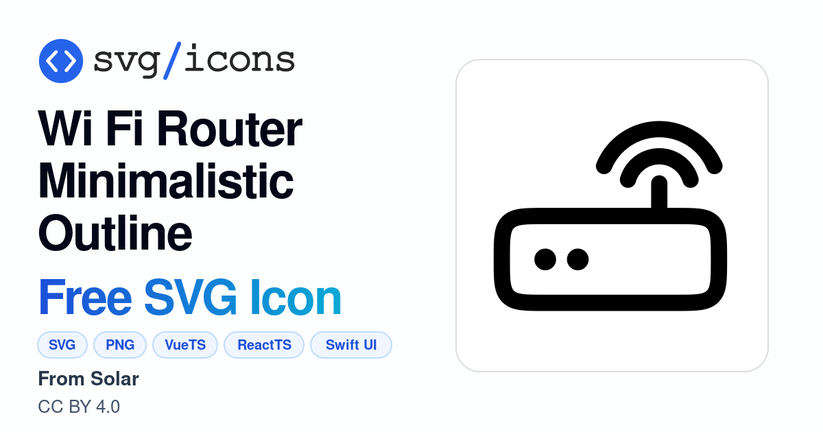 Wi-fi-router-minimalistic-outline SVG Icon - Free Wi-fi-router ...