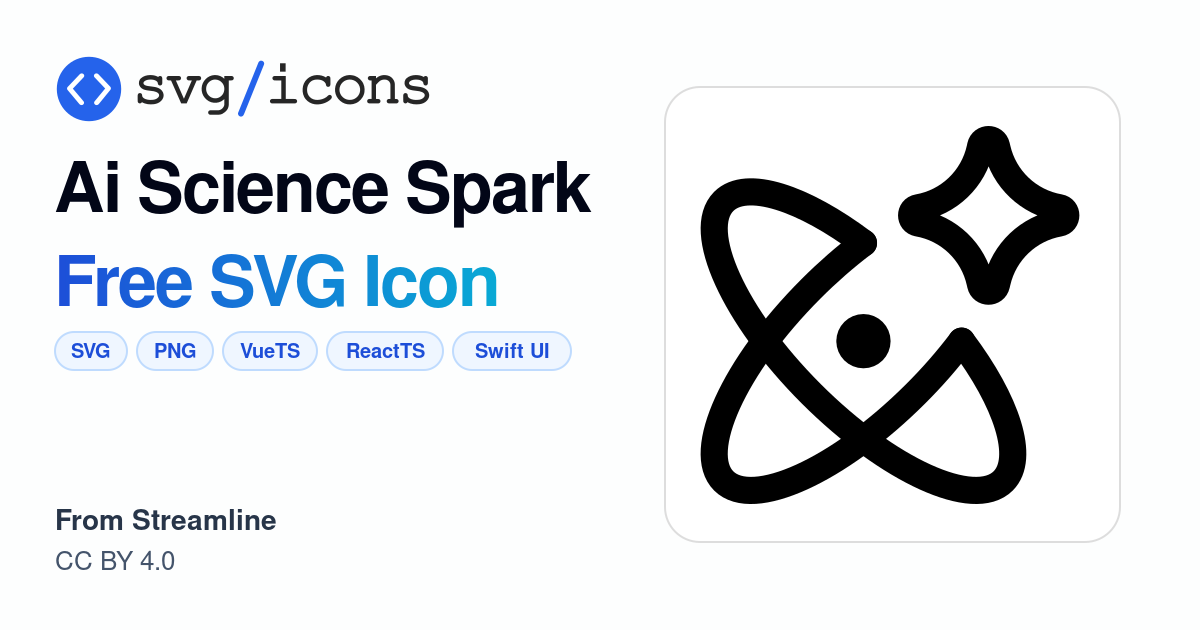 Ai-science-spark SVG Icon - Free Ai-science-spark PNG & SVG Download