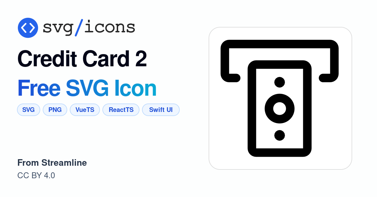 Credit-card-2 SVG Icon - Free Credit-card-2 PNG & SVG Download