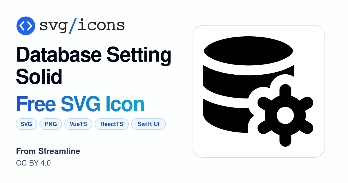 Database-setting-solid SVG Icon - Free Database-setting-solid PNG & SVG ...