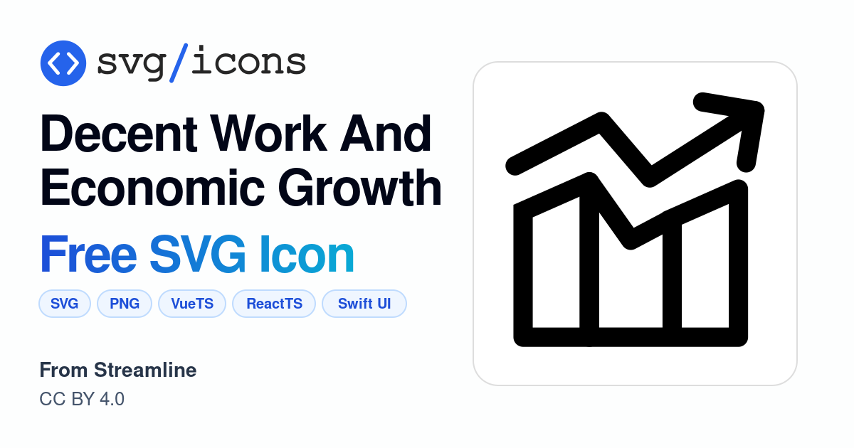 Decent-work-and-economic-growth SVG Icon - Free Decent-work-and ...