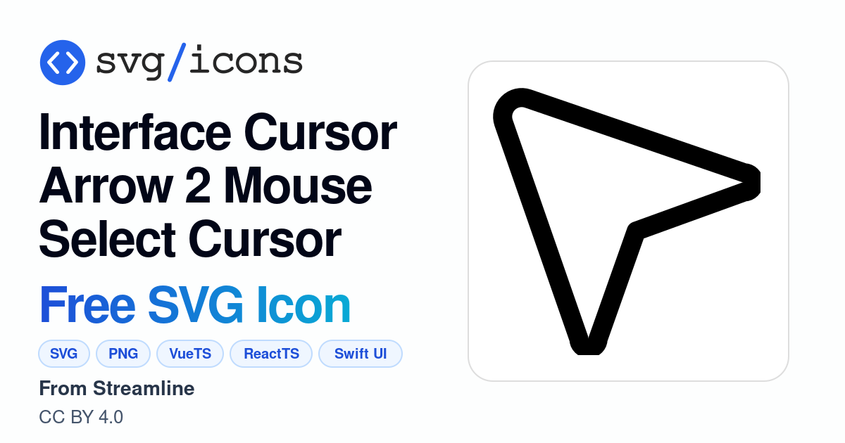 Interface-cursor-arrow-2-mouse-select-cursor SVG Icon - Free Interface ...
