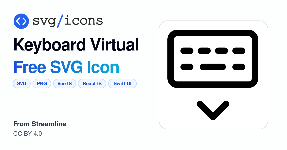 Keyboard-virtual SVG Icon - Free Keyboard-virtual PNG & SVG Download
