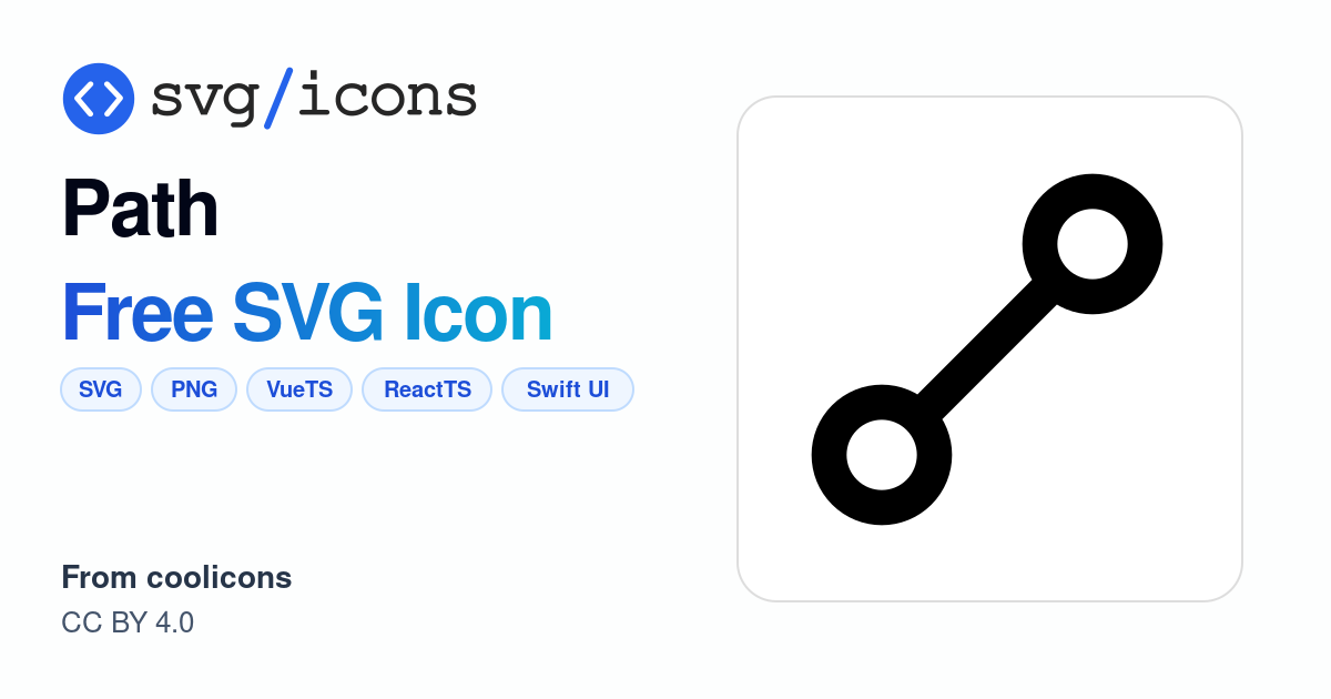 Path SVG Icon - Free Path PNG & SVG Download