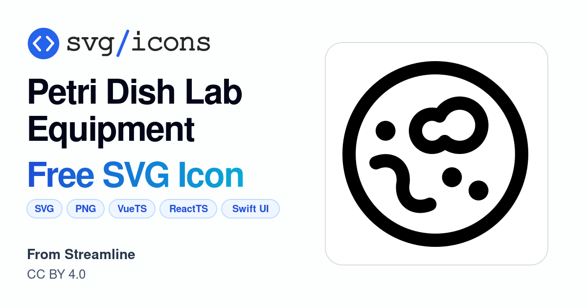Petri-dish-lab-equipment SVG Icon - Free Petri-dish-lab-equipment PNG ...