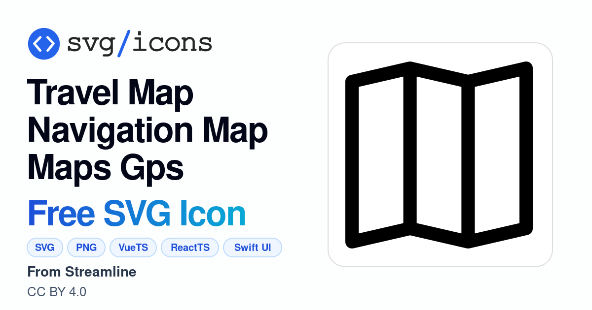 Travel-map-navigation-map-maps-gps SVG Icon - Free Travel-map ...