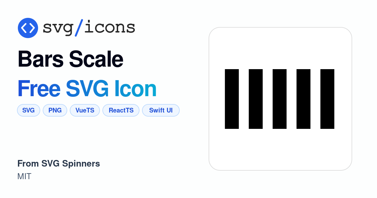 Bars-scale SVG Icon - Free Bars-scale PNG & SVG Download