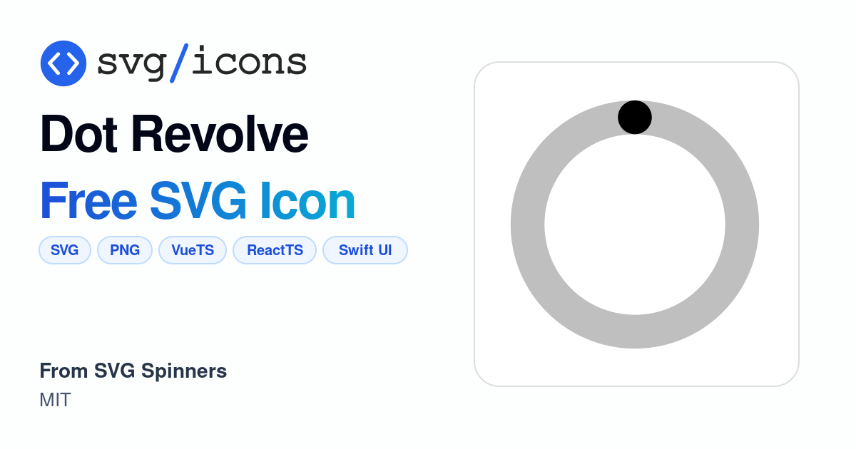 Dot-revolve SVG Icon - Free Dot-revolve PNG & SVG Download