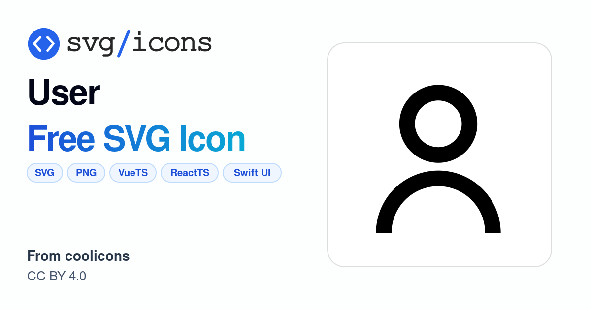 User SVG Icon - Free User PNG & SVG Download