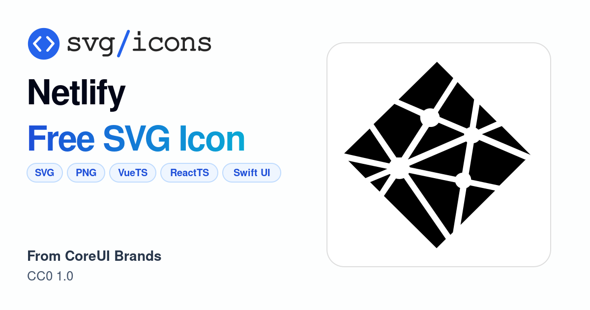 Netlify SVG Icon - Free Netlify PNG & SVG Download