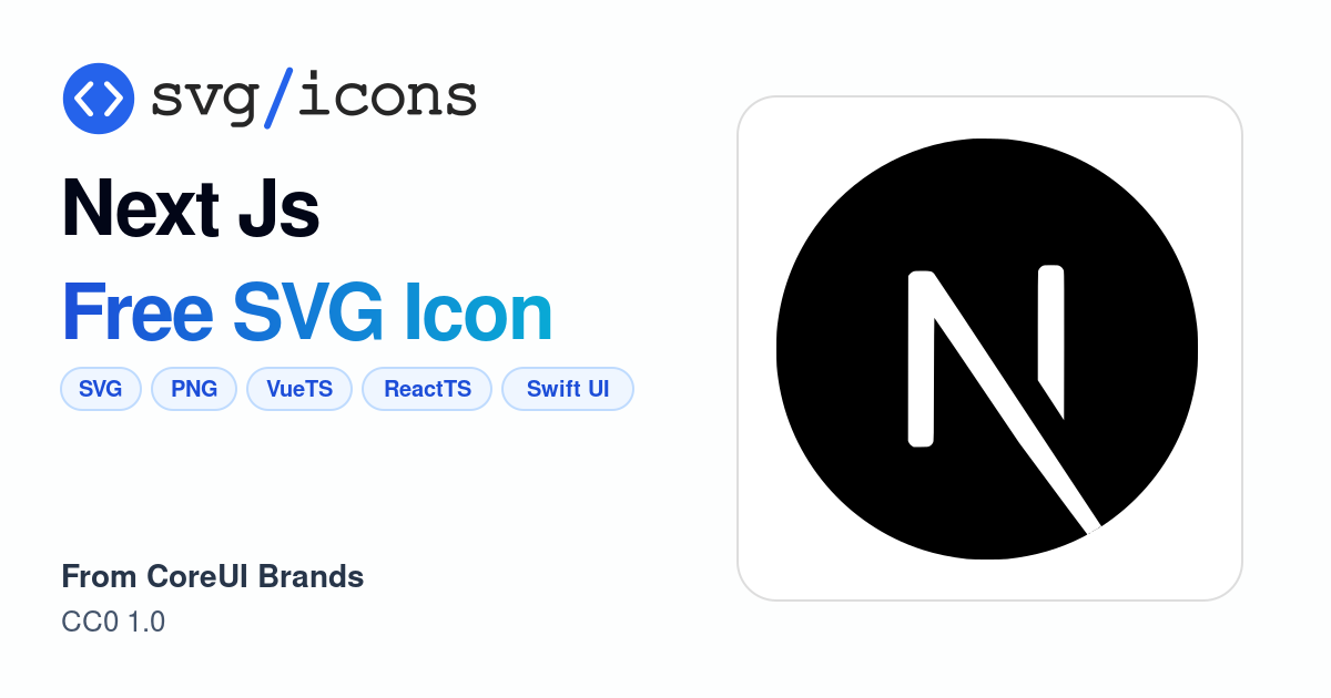 Next-js SVG Icon - Free Next-js PNG & SVG Download