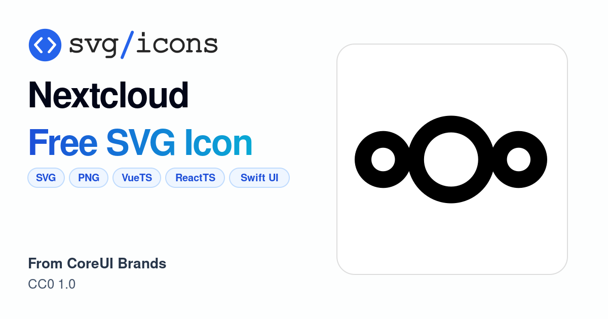 Nextcloud SVG Icon - Free Nextcloud PNG & SVG Download