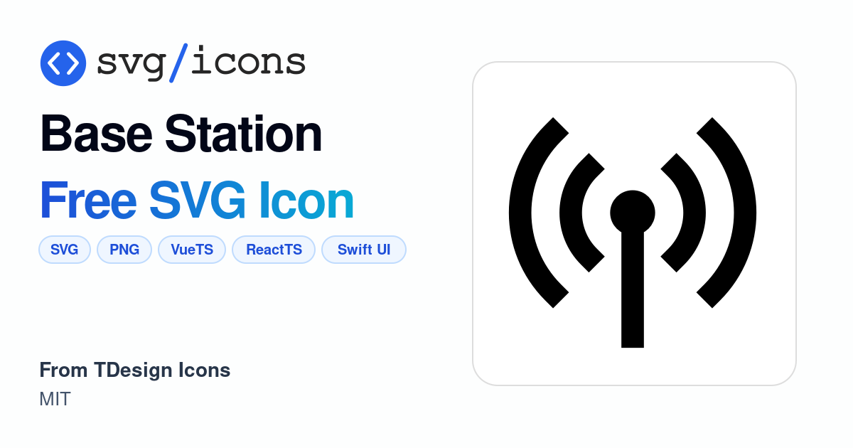 Base-station SVG Icon - Free Base-station PNG & SVG Download