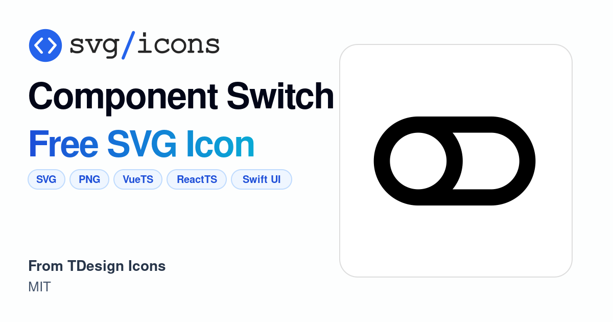 Component-switch SVG Icon - Free Component-switch PNG & SVG Download