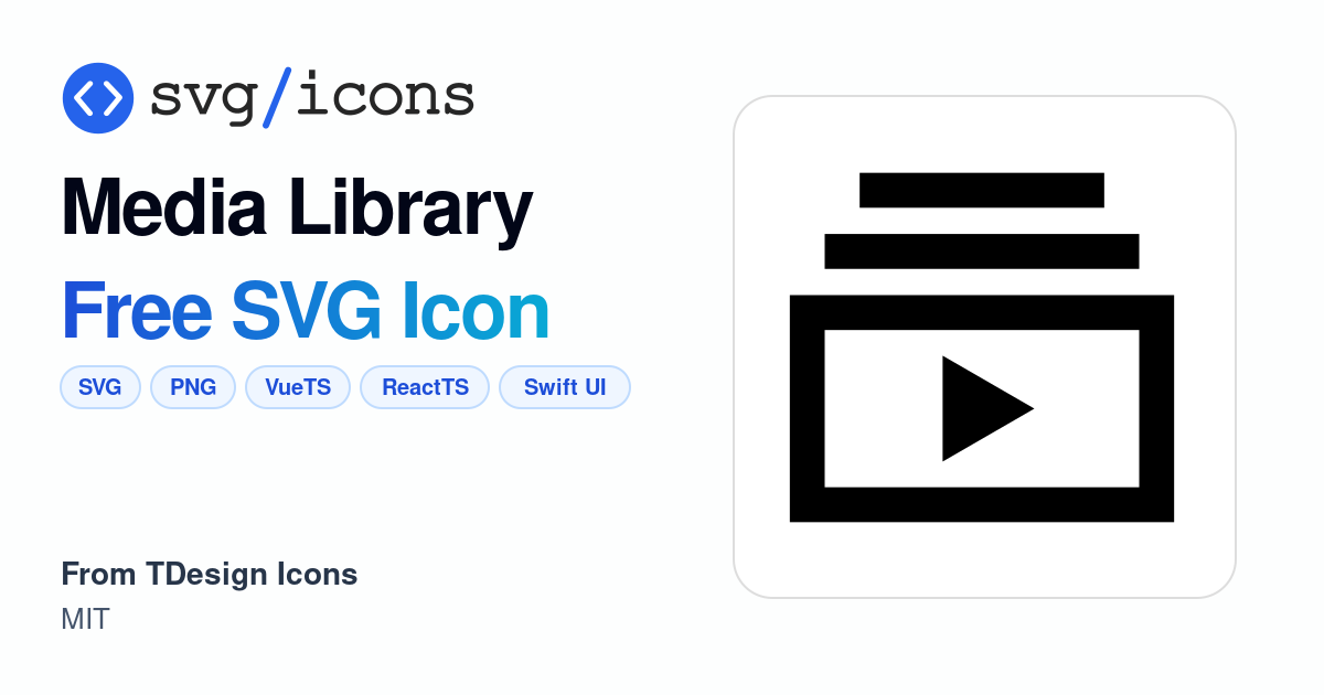 Media-library SVG Icon - Free Media-library PNG & SVG Download