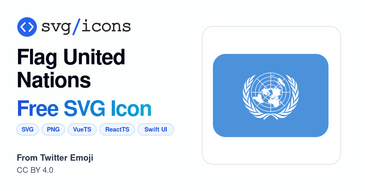 Flag-united-nations SVG Icon - Free Flag-united-nations PNG & SVG Download