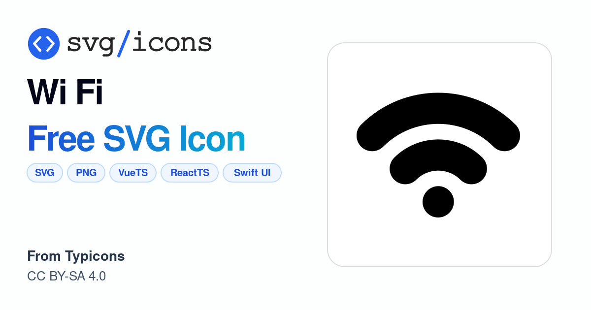 Wi-fi SVG Icon - Free Wi-fi PNG & SVG Download