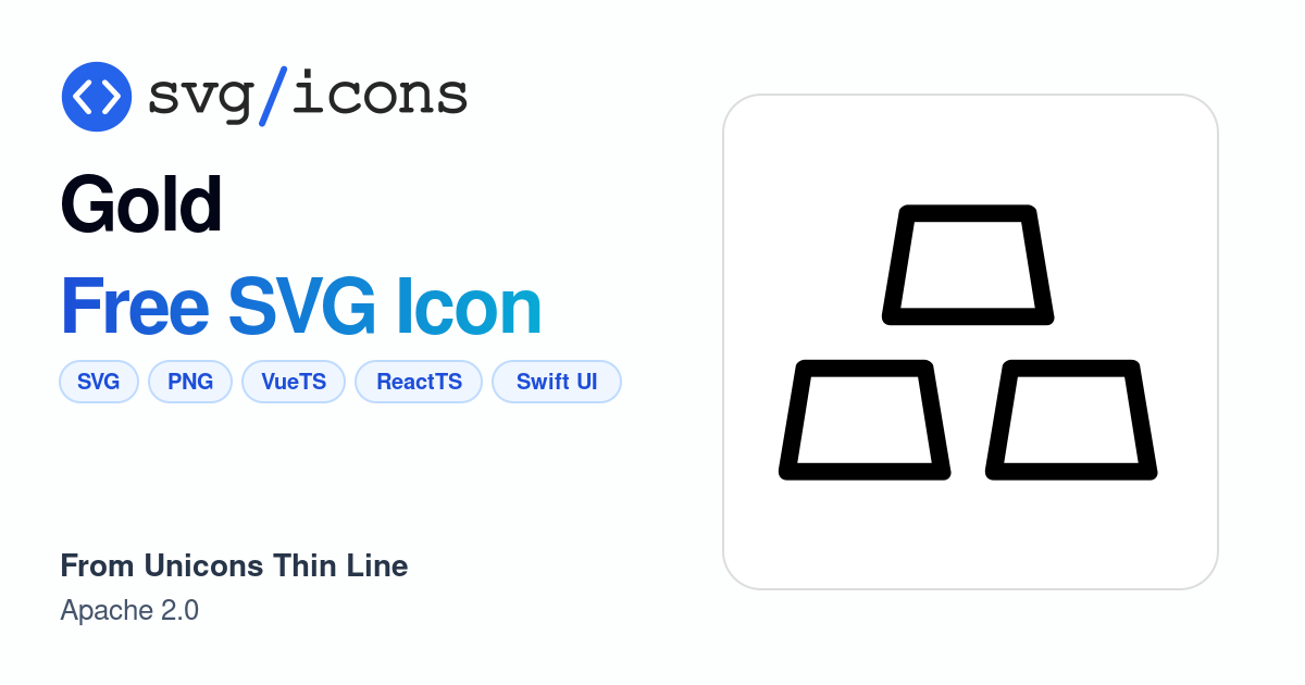 Gold SVG Icon - Free Gold PNG & SVG Download