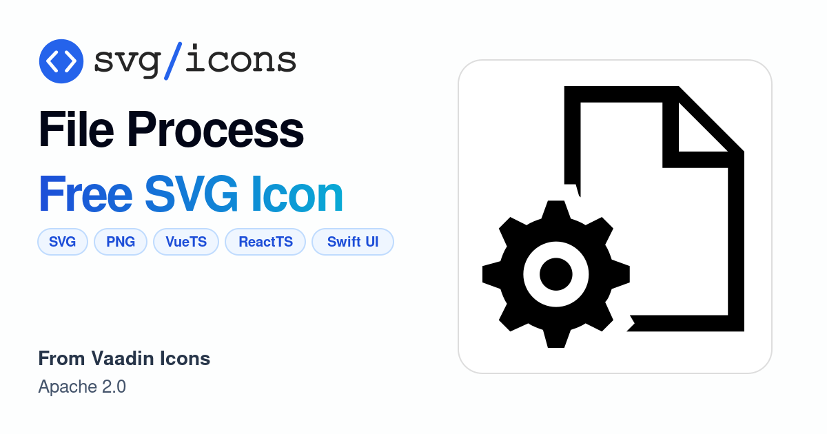 File-process SVG Icon - Free File-process PNG & SVG Download