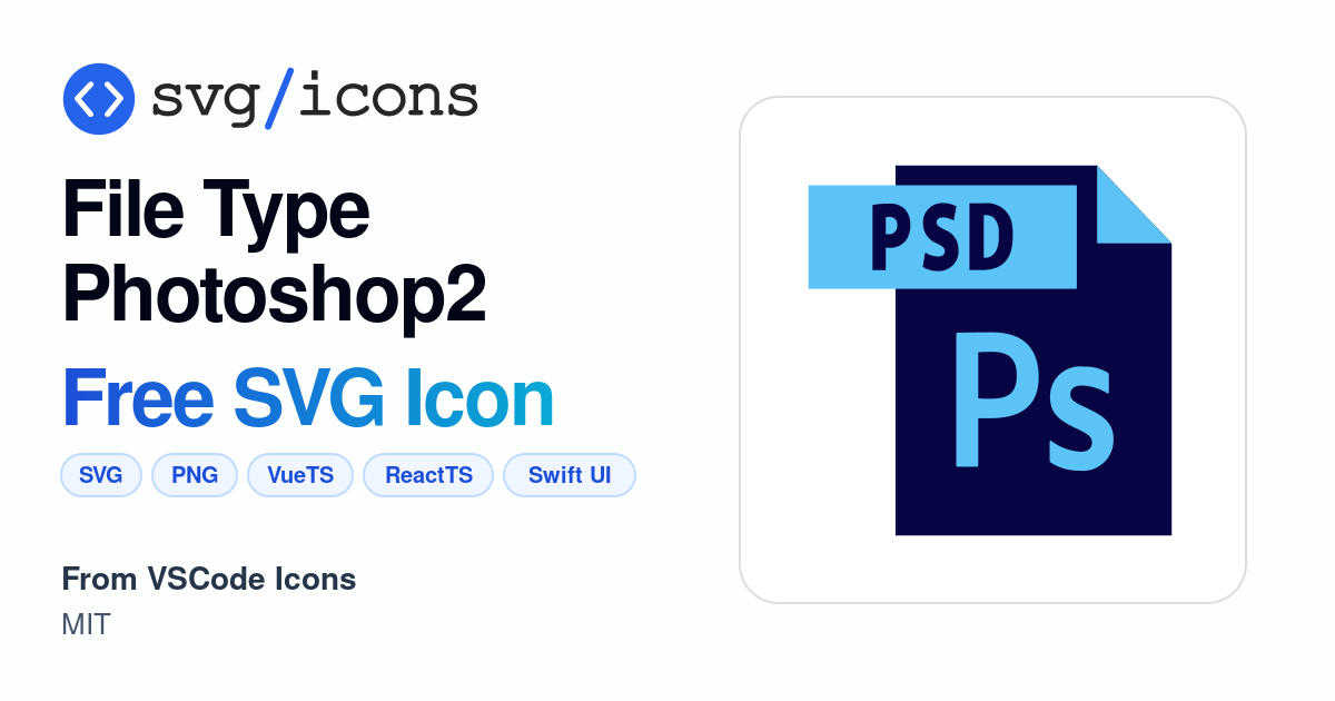 File-type-photoshop2 SVG Icon - Free File-type-photoshop2 PNG & SVG ...