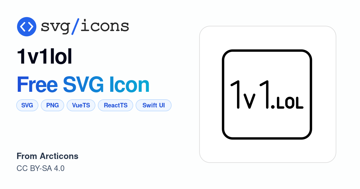 1v1lol SVG Icon - Free 1v1lol PNG & SVG Download