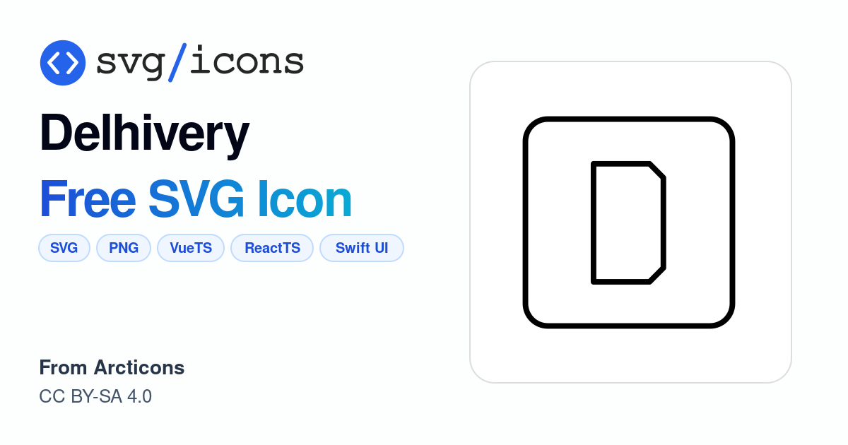 Delhivery SVG Icon - Free Delhivery PNG & SVG Download