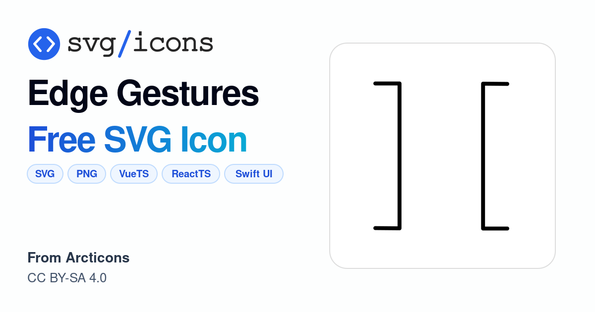 Edge-gestures SVG Icon - Free Edge-gestures PNG & SVG Download