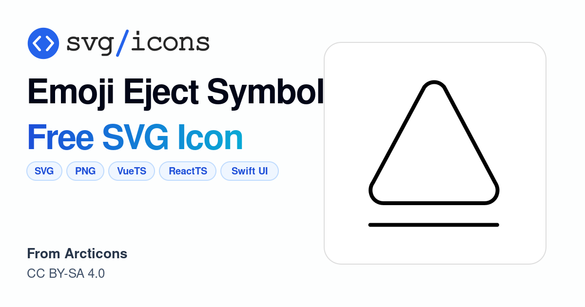 Emoji-eject-symbol SVG Icon - Free Emoji-eject-symbol PNG & SVG Download